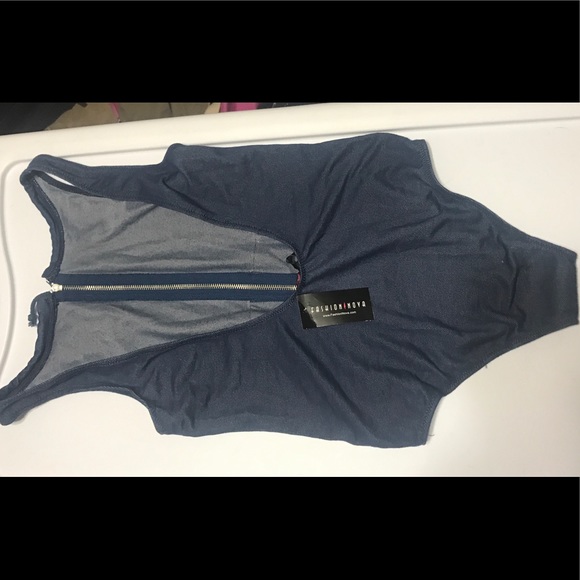 NWT denim looking bathing suit - Picture 4 of 5
